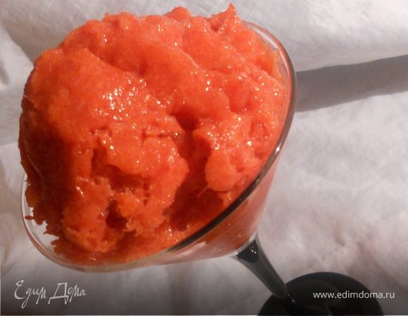 Клубнично-ревеневое сорбе Клубнично-ревеневое сорбе