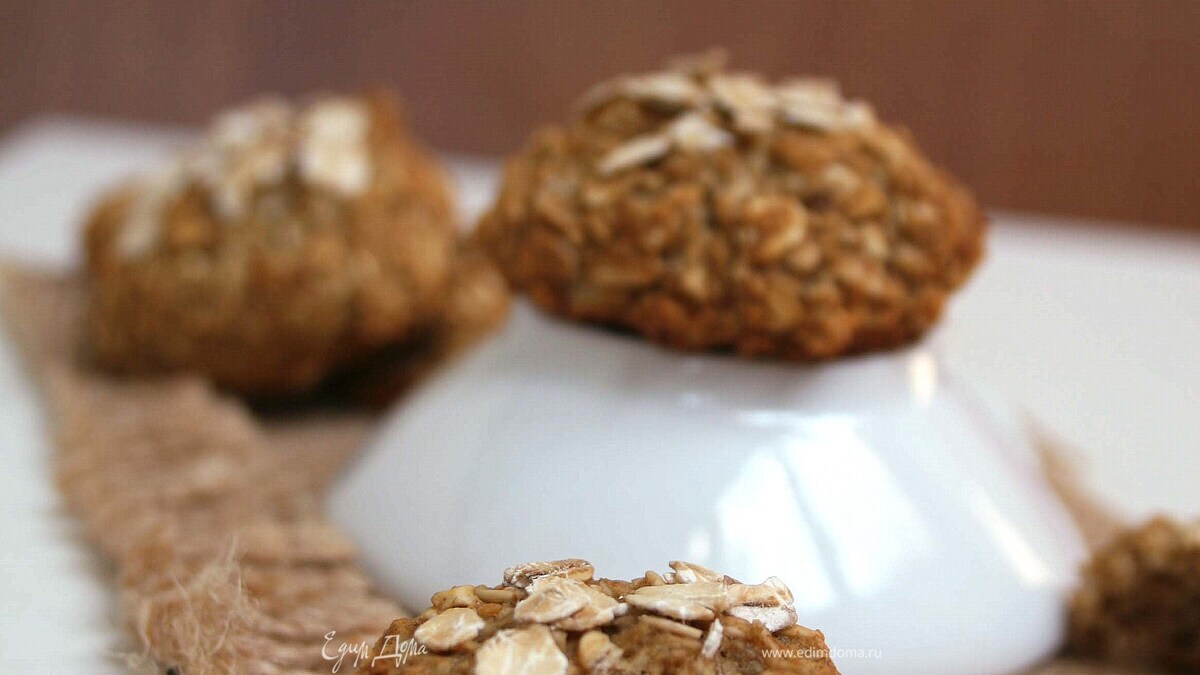 Банановое овсяное печенье