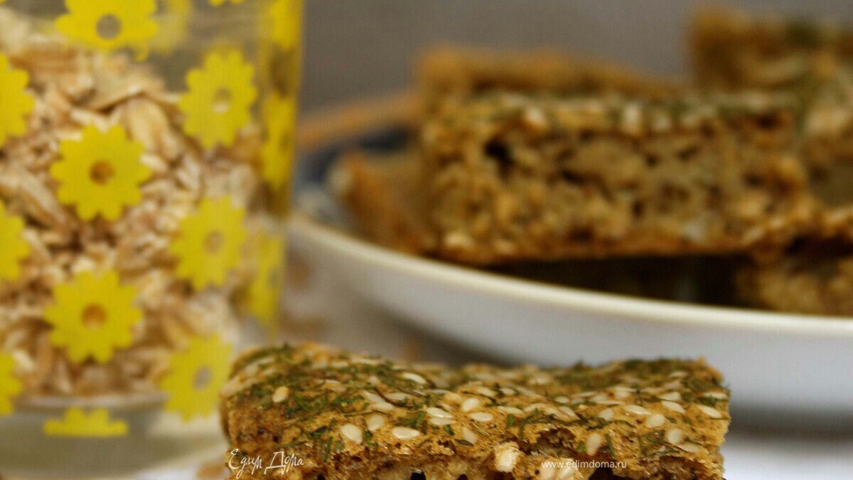 Ржано-овсяный чесночный хлеб