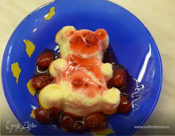 Творожно-яблочный пудинг. Детская тема.