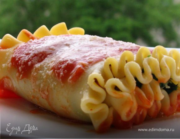 Лазанья в рулетиках Лазанья в рулетиках