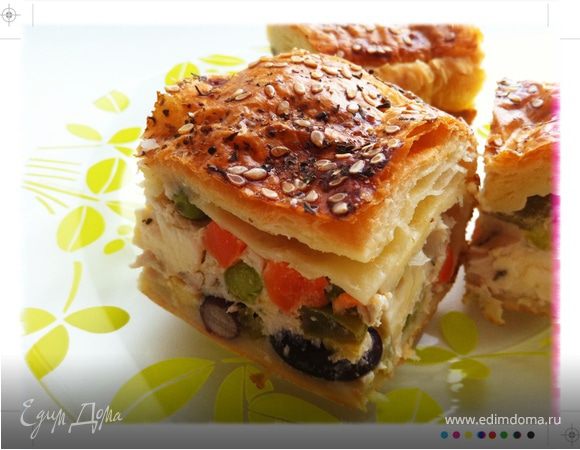 Пирог с овощами и курицей "Рина"