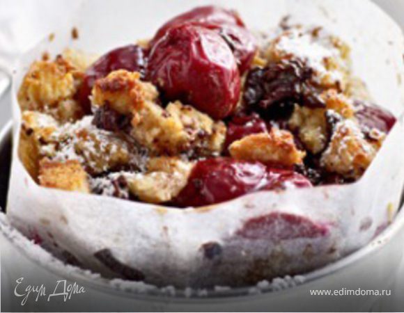 Вишнево-шоколадное печенье с ванильным кремом Вишнево-шоколадное печенье с ванильным кремом