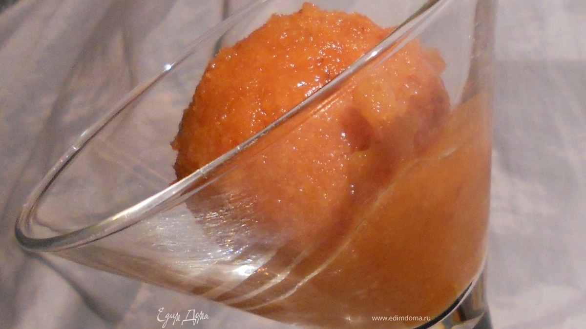 Мангово-клубничное сорбе