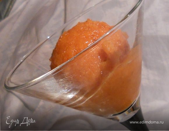 Мангово-клубничное сорбе