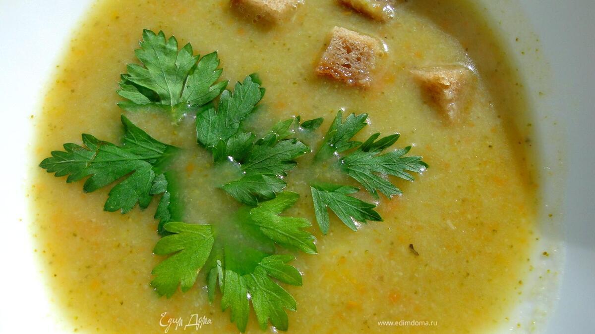 Суп-пюре из цветной капусты и брокколи