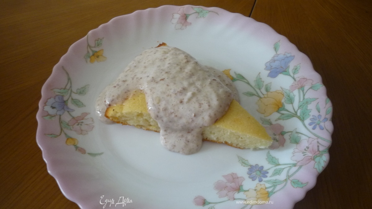 Манник с холодным банановым кремом