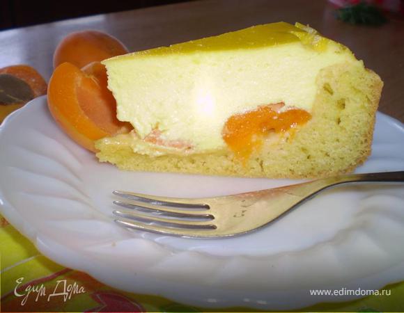 Абрикосовый пирог с нежной творожной начинкой