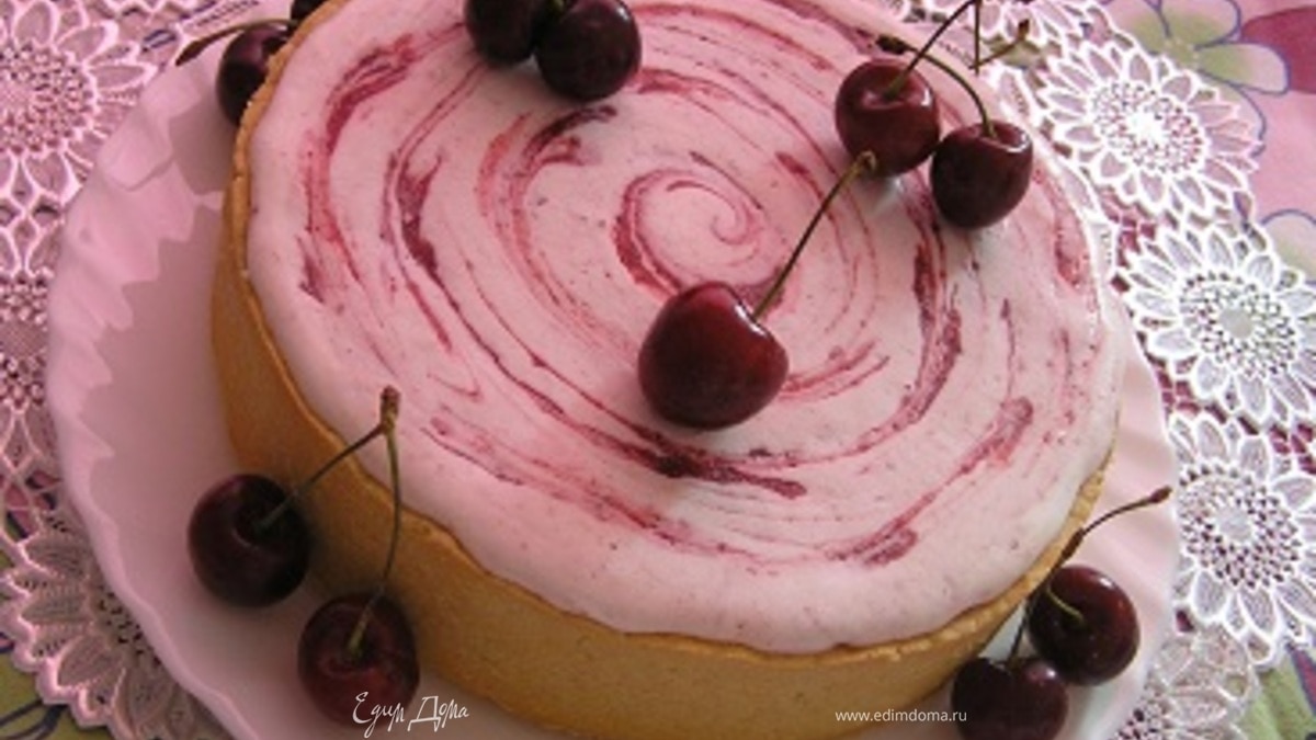 Торт-мороженое с черешней