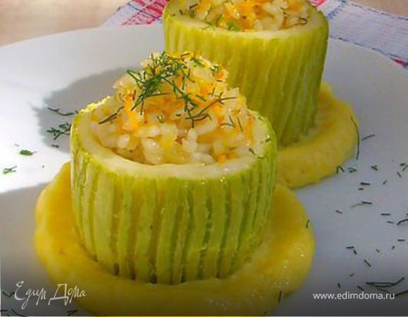 Фаршированные кабачки Фаршированные кабачки