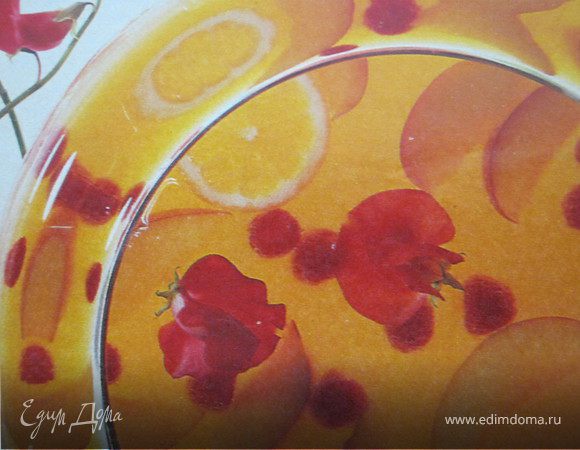 Персиковый крюшон. Персиковый крюшон.