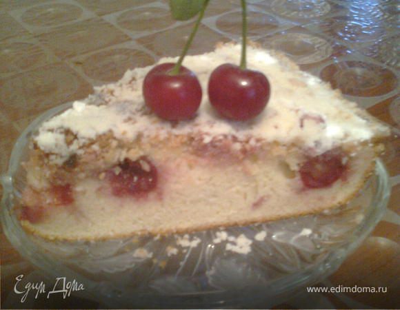 Вишнёвый пирог со шрейзелем Вишнёвый пирог со шрейзелем