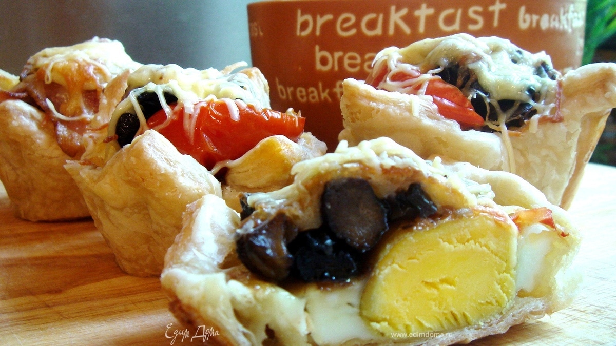 Тарталетки с яйцом к завтраку