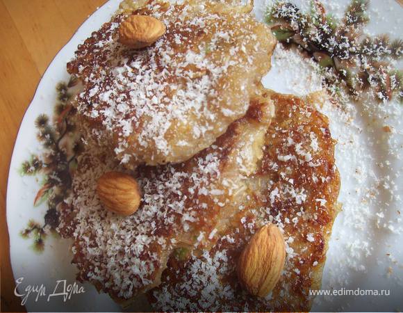 Овсяные оладьи с яблоком Овсяные оладьи с яблоком