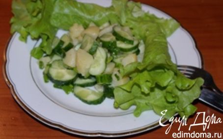 Рецепт Салат из картофеля и огурцов