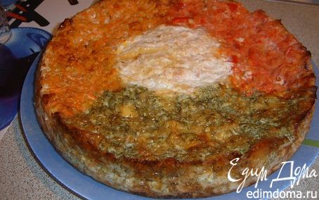 Рецепт Сырный пирог «Козел в огороде»