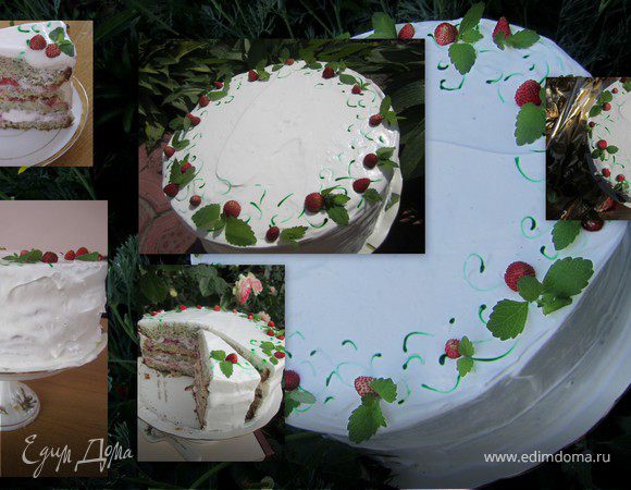 Торт "Клубнично-маковый" Торт "Клубнично-маковый"