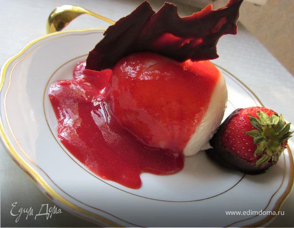 Панна-Котта постная (меню итальянского обеда № 1)