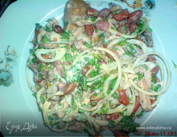 Салат "НОТКи ФА и СОЛЬ"