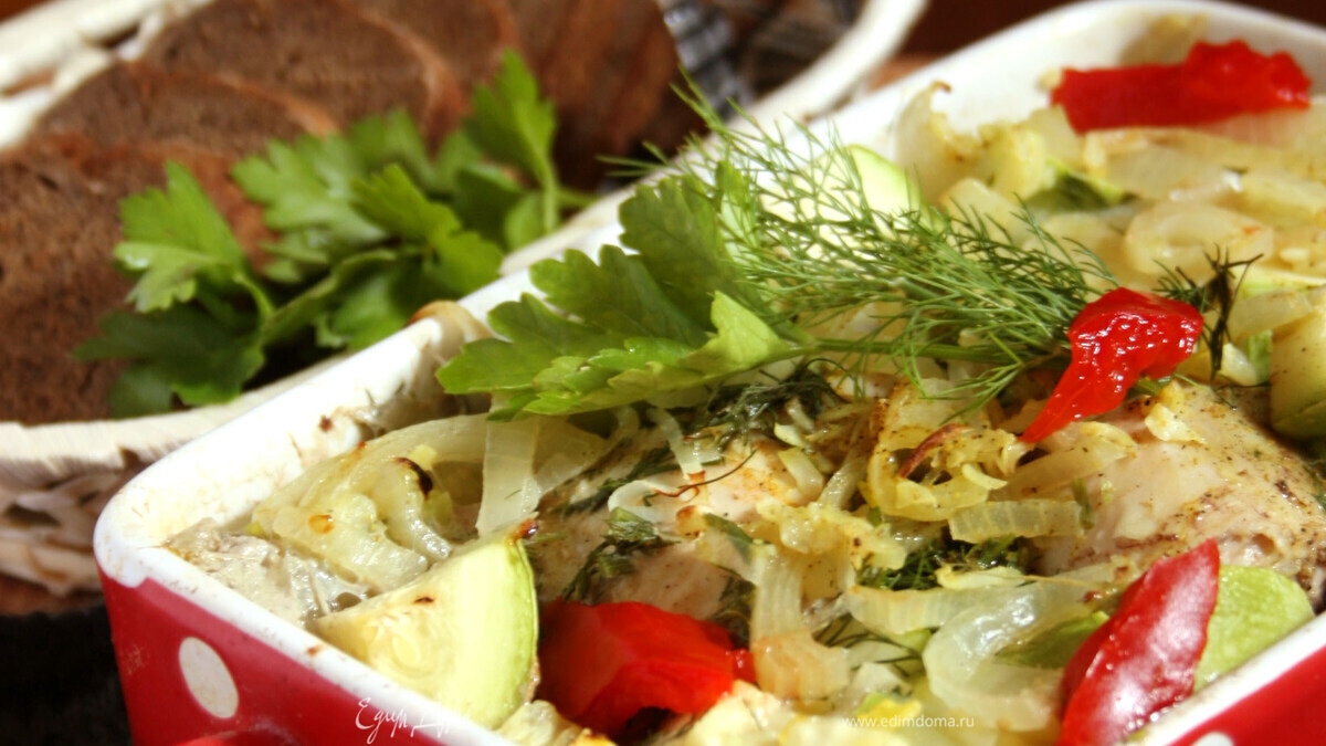 Курица с овощами