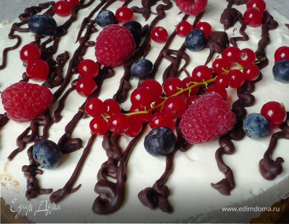 Торт "Дунайские волны" с ягодами