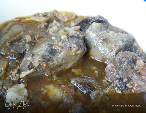 Нежная баранина в красном вине Нежная баранина в красном вине