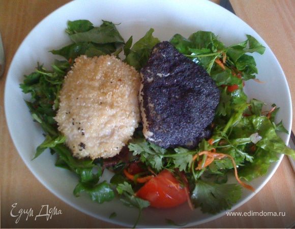 Куриные грудки в маке и кунжуте Куриные грудки в маке и кунжуте