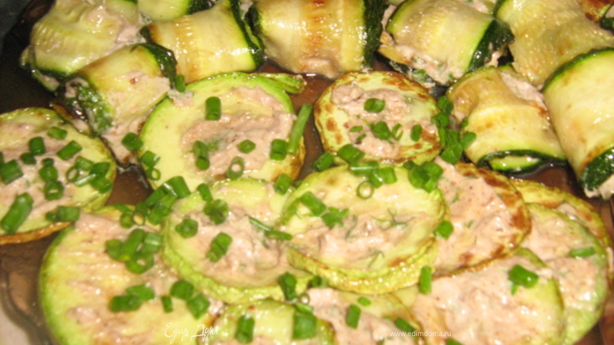 Закуска из кабачков с орехами