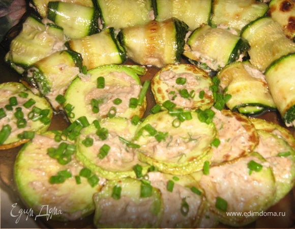 Закуска из кабачков с орехами