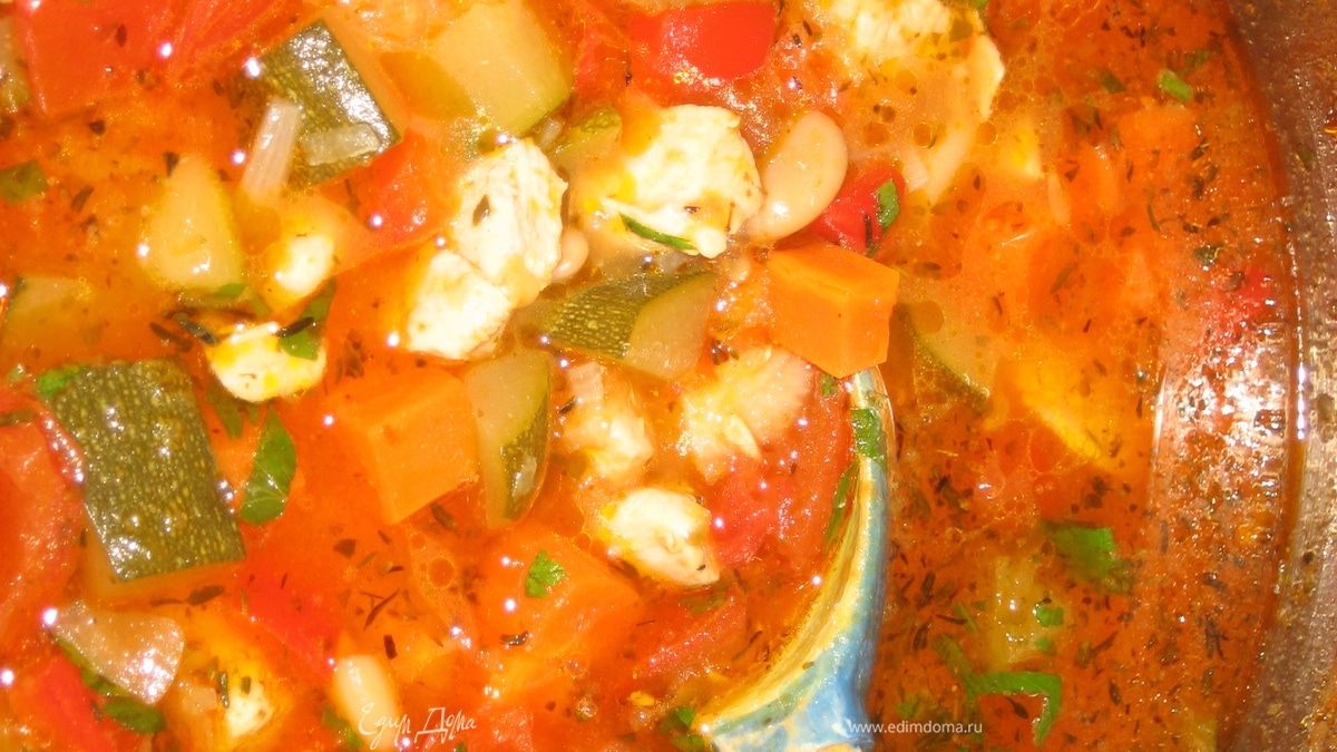 Фасолевый супчик с индейкой