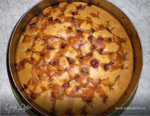 Пирог с вишнями по-венски Пирог с вишнями по-венски