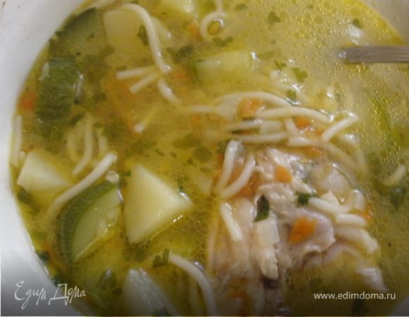 Куриный суп с цукини Куриный суп с цукини