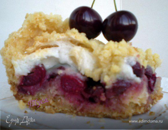 Вишня под снегом