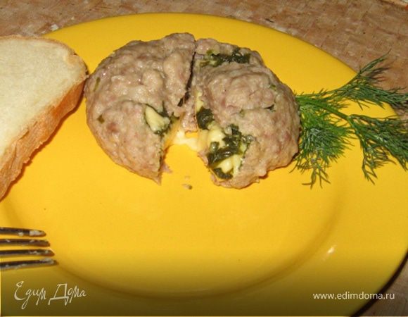 Паровая тефтеля с начинкой