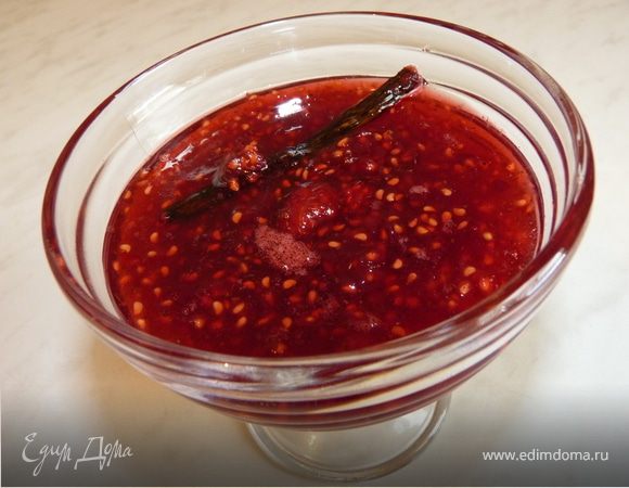 Малиновое варенье с ванилью Малиновое варенье с ванилью