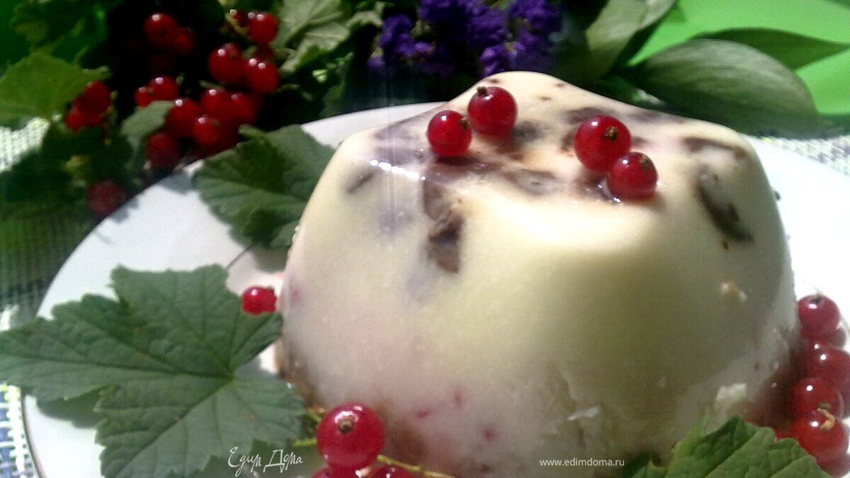 Бланманже творожное слоеное