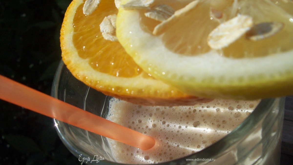 Коктель с овсяными хлопьями