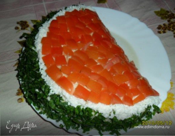 Салат "Арбузная долька"