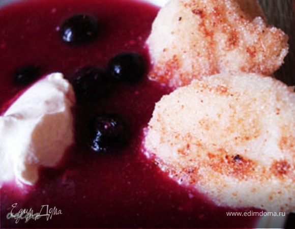 То ли суп, то ли десерт....( Ягодный суп с манными клецками) То ли суп, то ли десерт....( Ягодный суп с манными клецками)