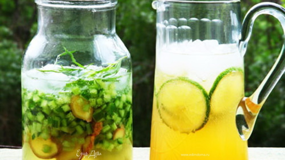 Лаймовый лимонад с жасмином и зеленым чаем