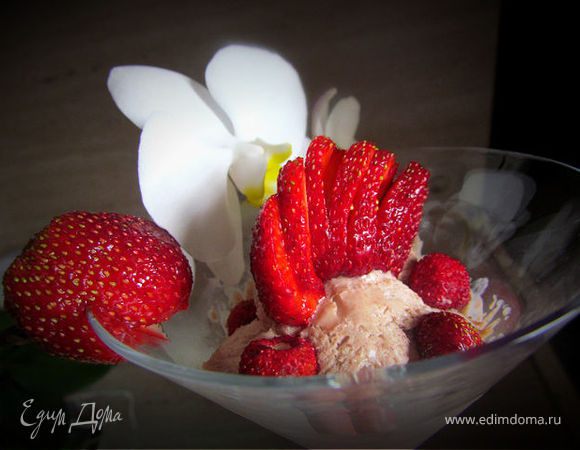 Шоколадно-миндальное мороженое!