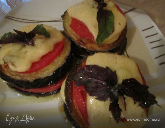 Баклажанно- помидорные башенки. Баклажанно- помидорные башенки.