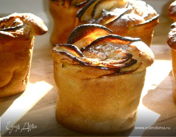 Маффины, вариант 1. Из кабачков (яблок).