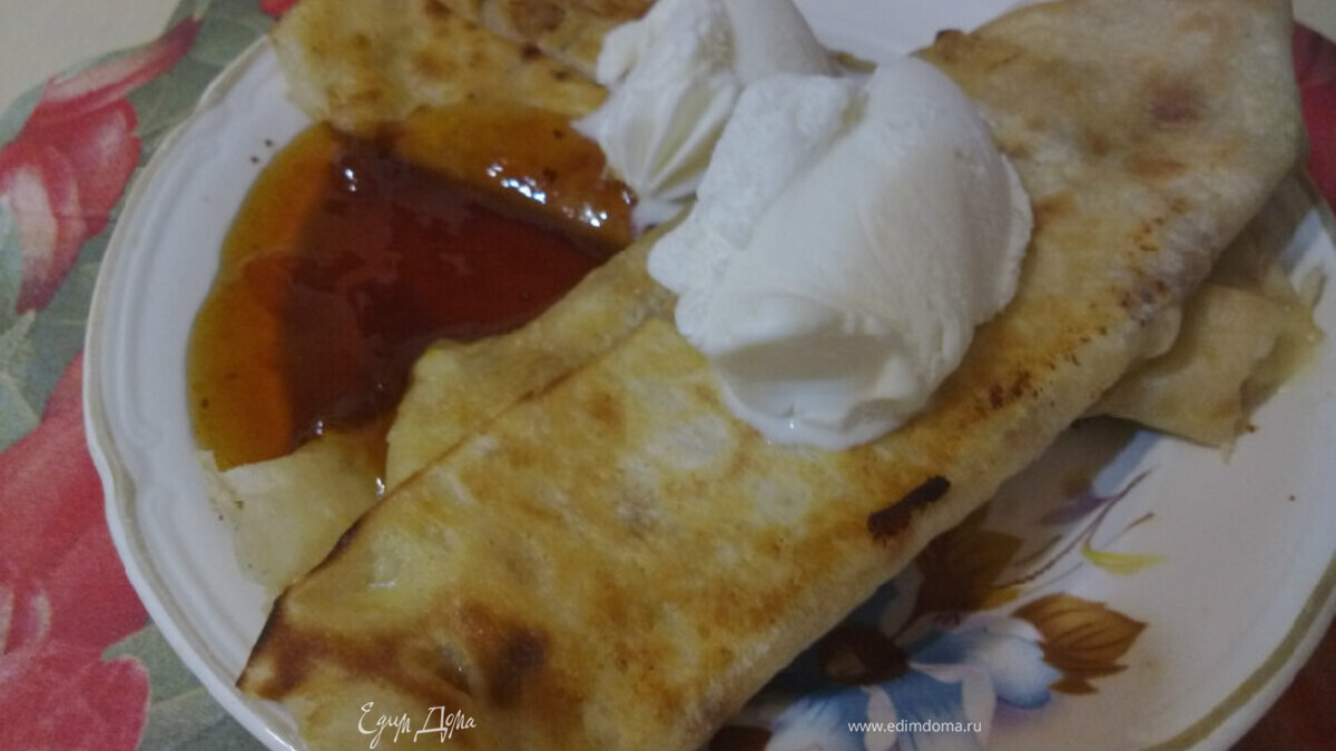 Сладкий лаваш к завтраку