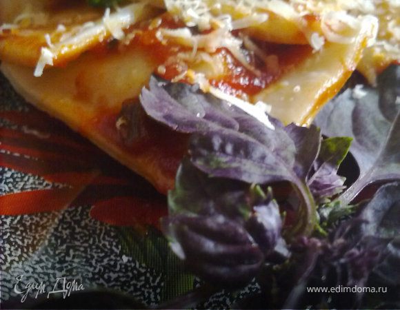 Равиоли с 4-мя видами мяса в томатном соусе