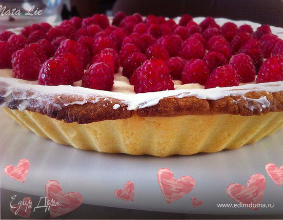 Тарт с малиной