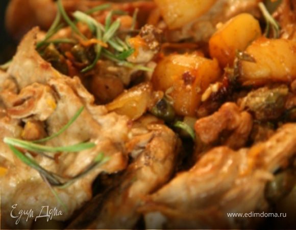 Кролик с каперсами по-сицилийски Кролик с каперсами по-сицилийски