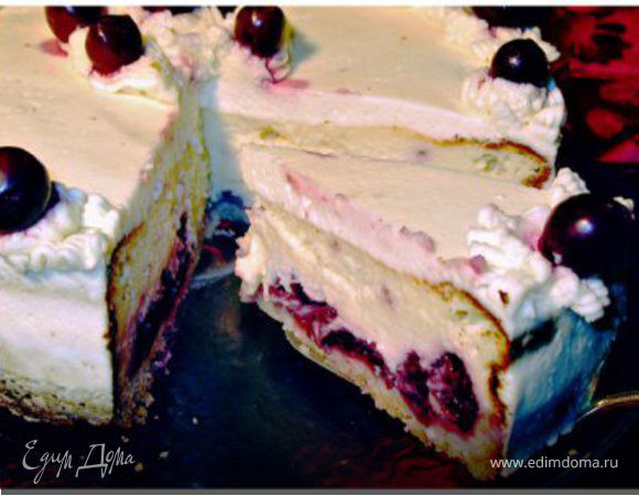  Вишнево-сливочный торт