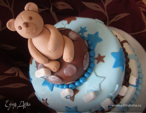 МК мишка из маcтики.