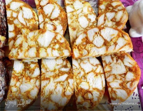 Куриный рулет с пряностями
